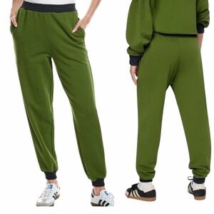 WEWOREWHAT WOMENS SLIM LEG JOGGER PANT Sz M Hunter Green NWT Lounge Athleisure